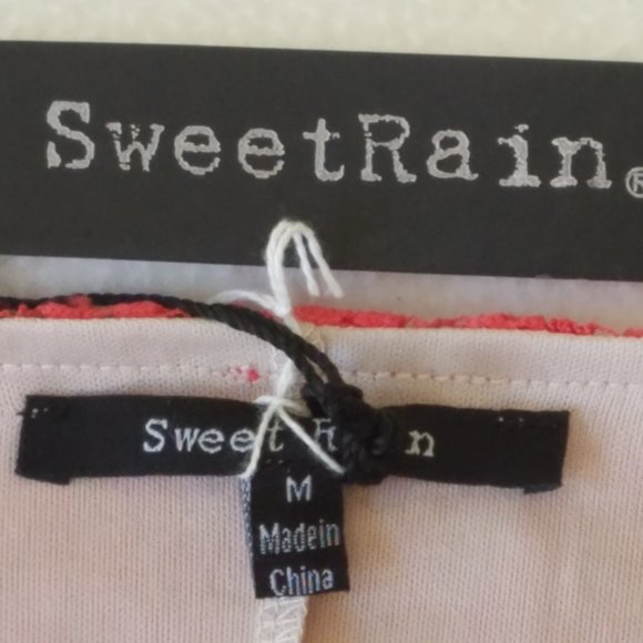 SWEETRAIN L56293 PINK/ORANGE LACE MINI DRESS - Picture 12 of 16